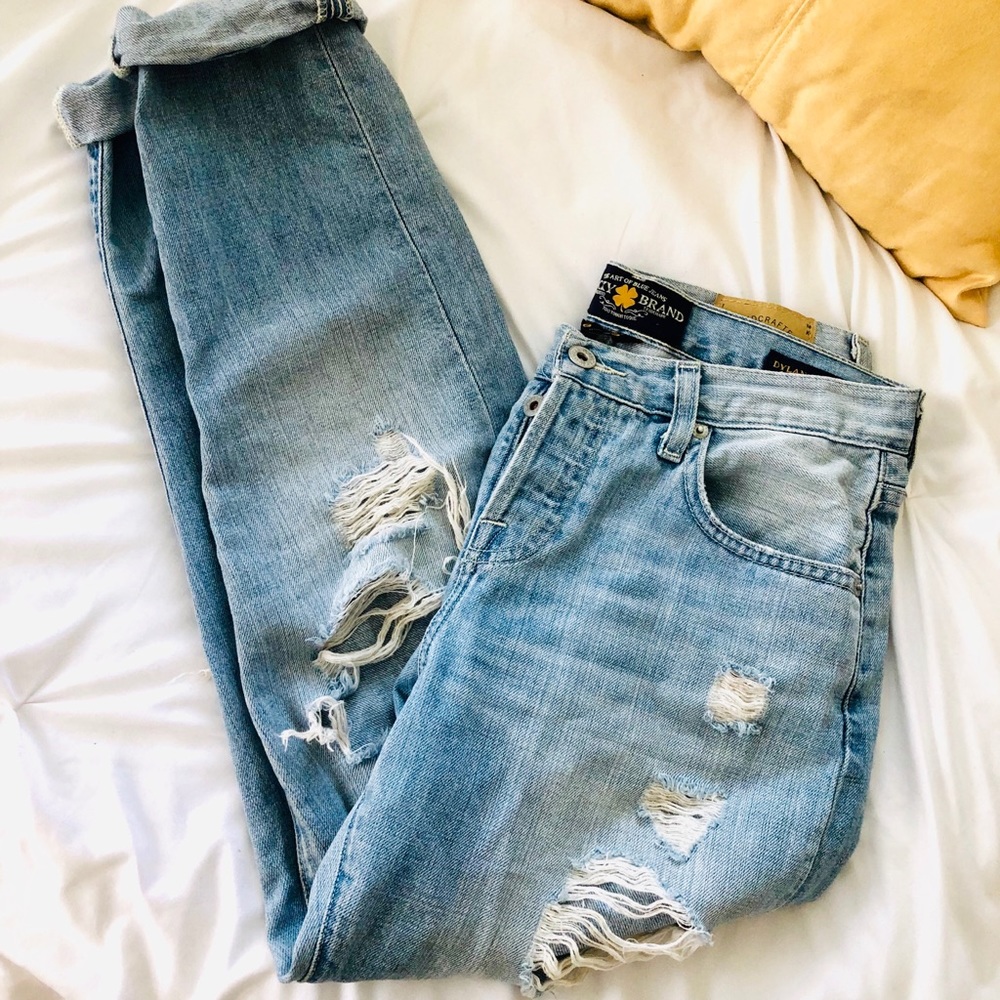 Lucky Brand Dylan Distressed Boyfriend Jeans